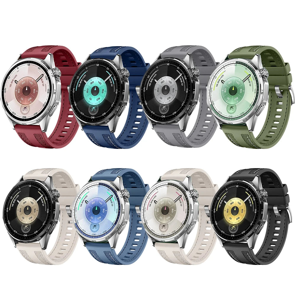 22mm Strap Suitable for Huawei Watch GT6/GT6pro Soft and Durable Silicone Nylon Replacement Wristband for GT5 GT4 46mm