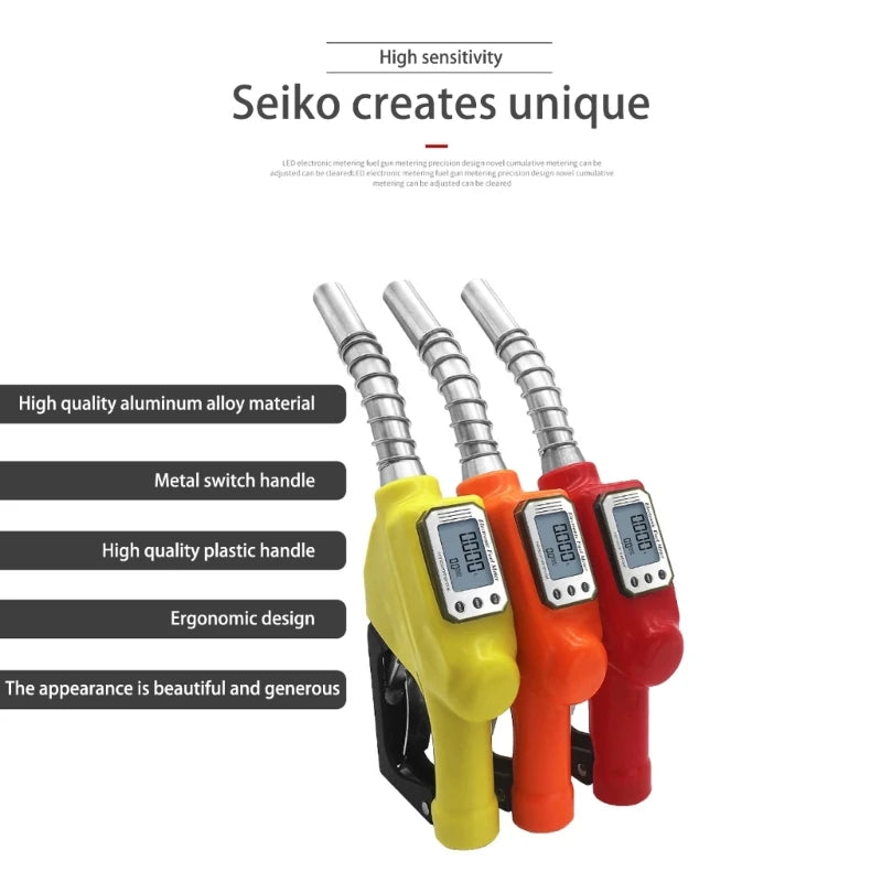 Digital Fuels Guns Nozzles Fuels Oil Gasolines Guns Nozzle with Digital Flows Meter Fuelings Nozzles for fuels Dropshipping