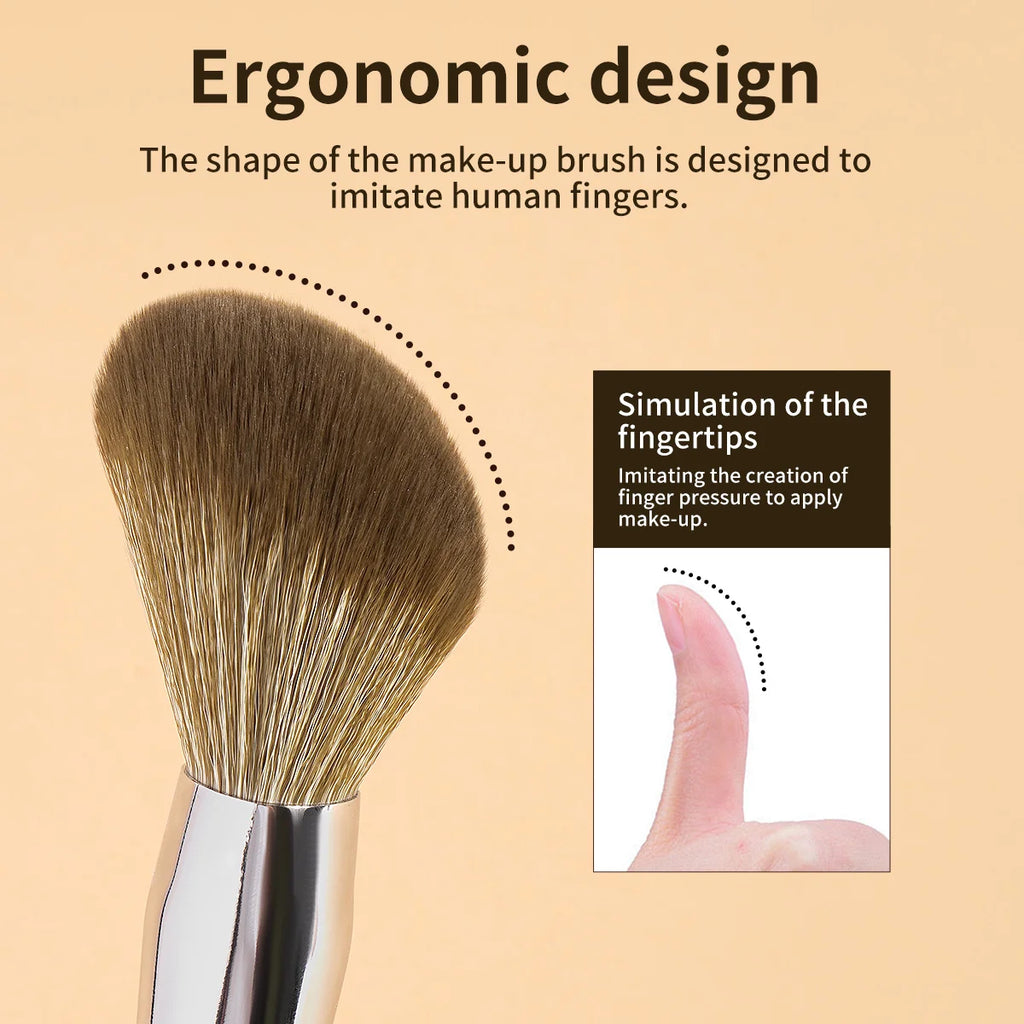 MAANGE Professional Slanted Powder Brush Large Soft Dense Hair For Mineral Powder Cosmetics Blending Beauty Tool Kabuki Brush