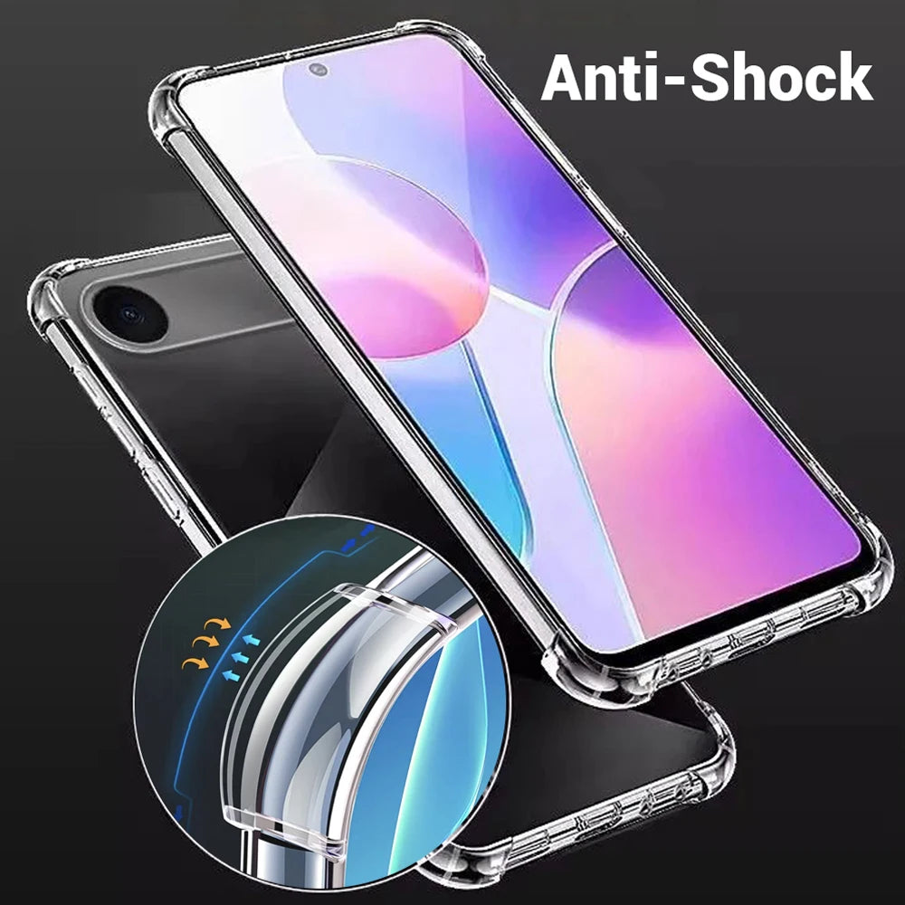 Clear Phone Case for iPhone 17/17 Air/17 Pro/17 ProMax Shockproof  Airbags Corner Anti Fall Bumper Protector Transparent Cover