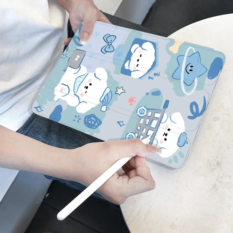Protective Cover with Pen Slot for Ipad Mini 6 Case IPad 9.7 10.2 9th 8th 7th 6th 5th IPad 10th Generation Air 2/3 10.5 Funda