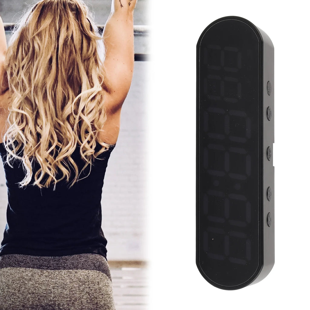 Portable Gym Timer Multifunctional 1000mAh USB Fitness Sports Interval Workout Timer Alarm Clock Fitness Interval Timer