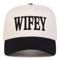 Unisex WIFEY Letter Embroidery Baseball Caps Spring and Autumn Outdoor Adjustable Casual Hats Sunscreen Hat Sports Cap