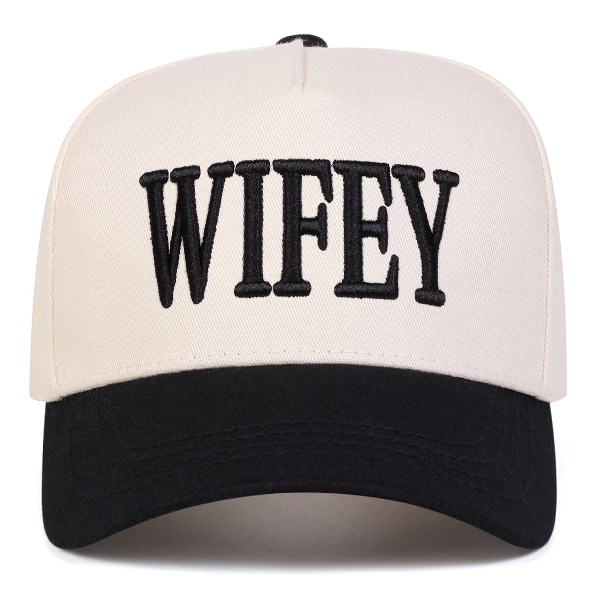 Unisex WIFEY Letter Embroidery Baseball Caps Spring and Autumn Outdoor Adjustable Casual Hats Sunscreen Hat Sports Cap