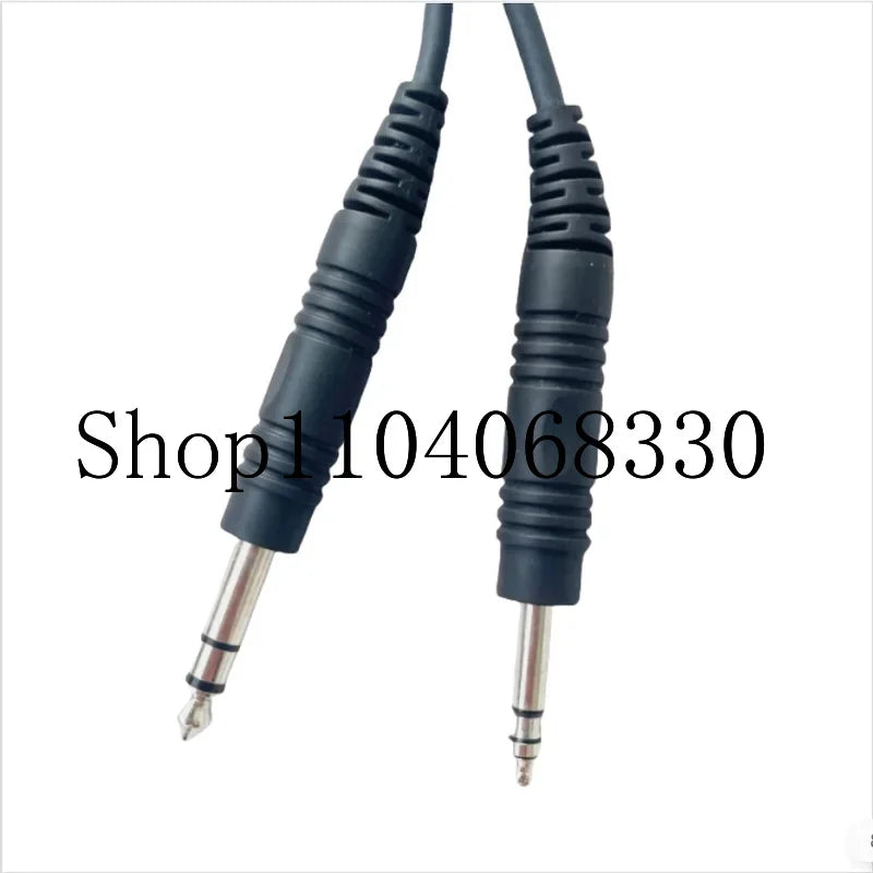 Double Plug Cable for Bose A20 Aviation Headset Stereo 6.3mm 5.2mm
