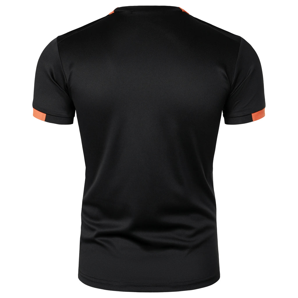 Summer men's fitness sports training Breathable short sleeve quick drying clothes men's sports fashion short sleeve T-shirt