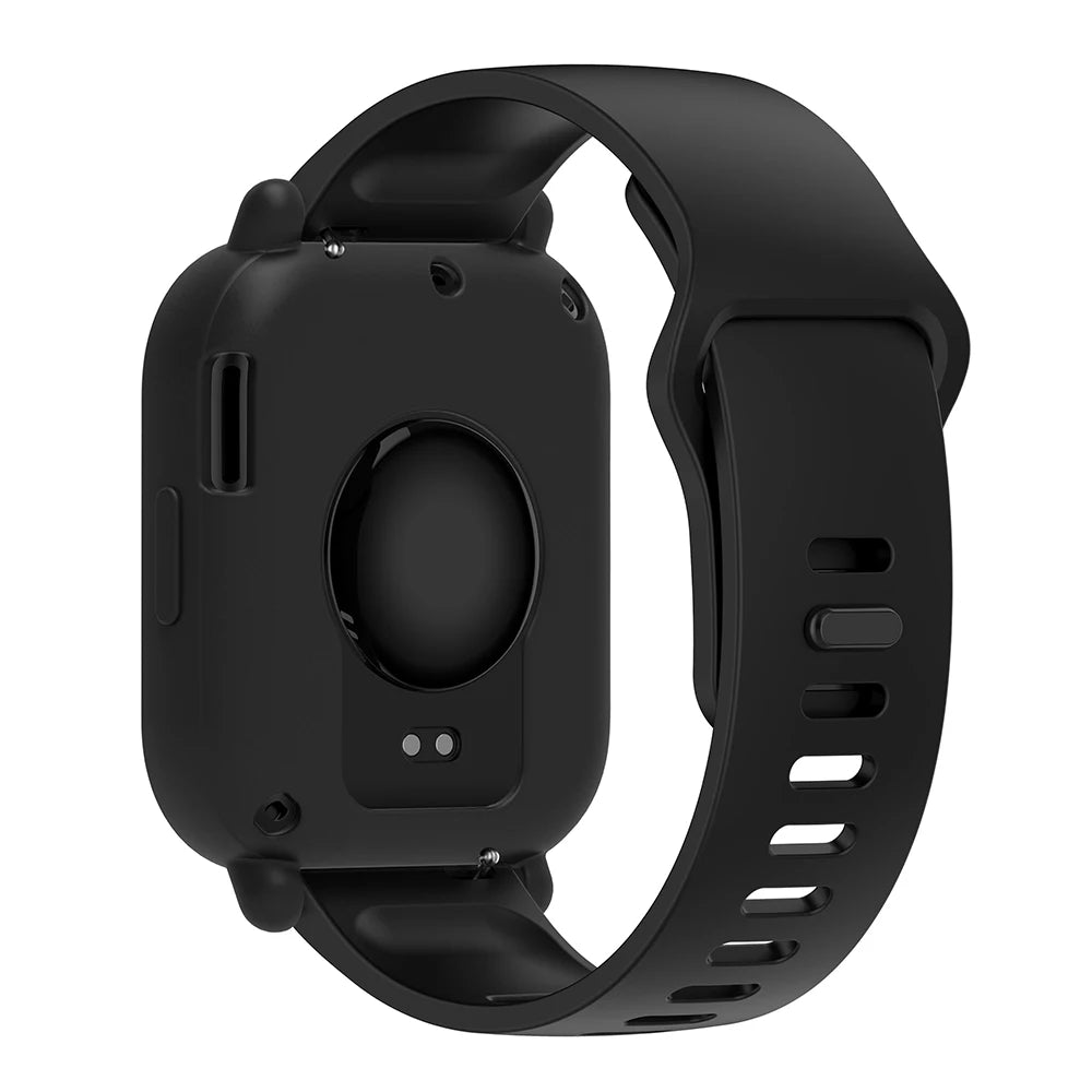 Silicone Strap For Redmi Watch 5 Active Smart Watch Band + Protective Case Shell