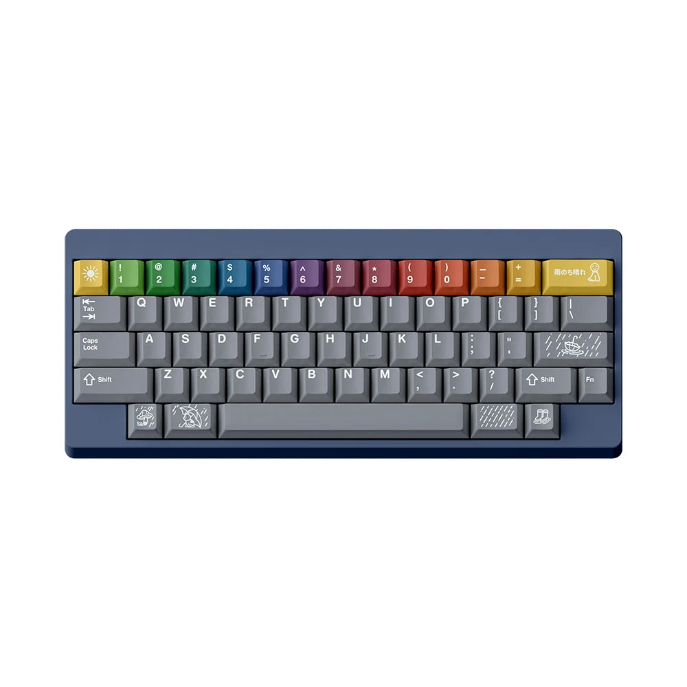 FBB Keycaps After The Rain 179keys PBT Dye-Sub Custom Cherry Profile For Mx Cherry Switch Gaming Mechanical Keyboard 68 75% DIY