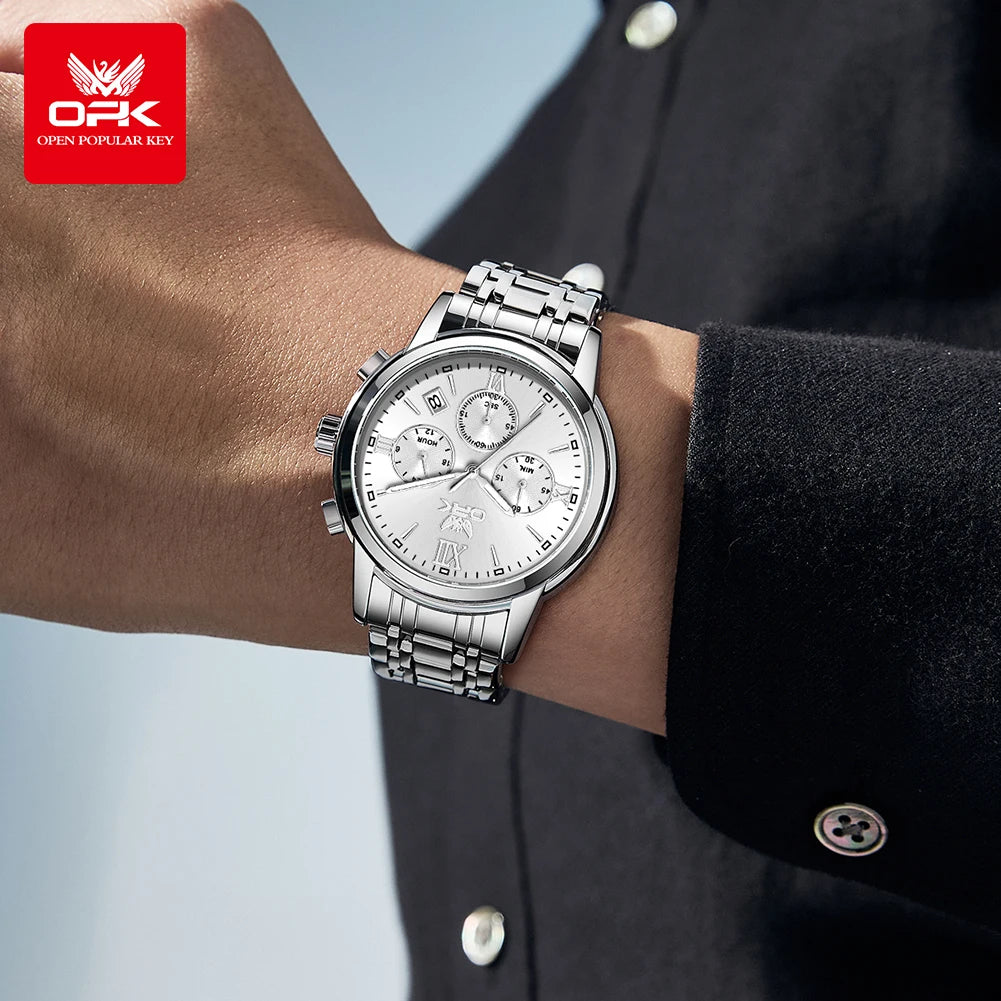 OPK 6047 Multifunctional chronograph with calendar quartz watch