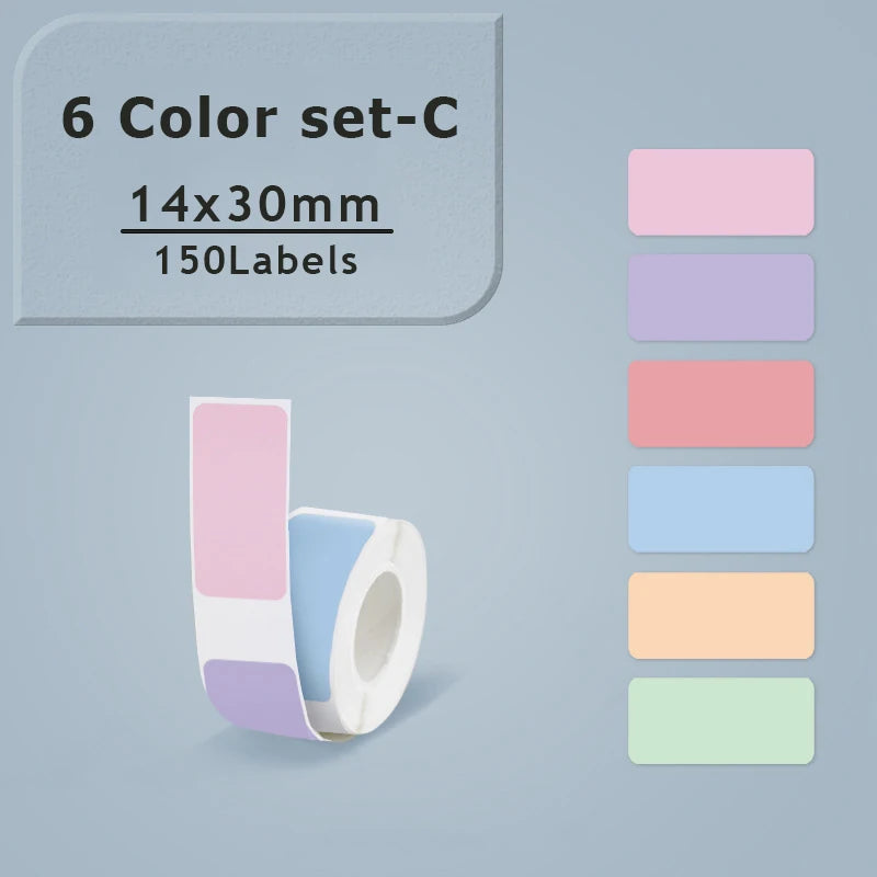 1Roll P12 P15 Thermal Label Sticker 12mm*40mm tape Compatible D30 Q30 Marklife P11 P50 L12 DELI Q2 Labeller