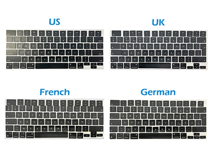 Laptop A2442 A2485 A2779 A2780 A2918 A2992 A2991 Keycaps Keys Key Cap Set for Macbook Pro M1 M2 M3 14" 16" Keyboard Repair