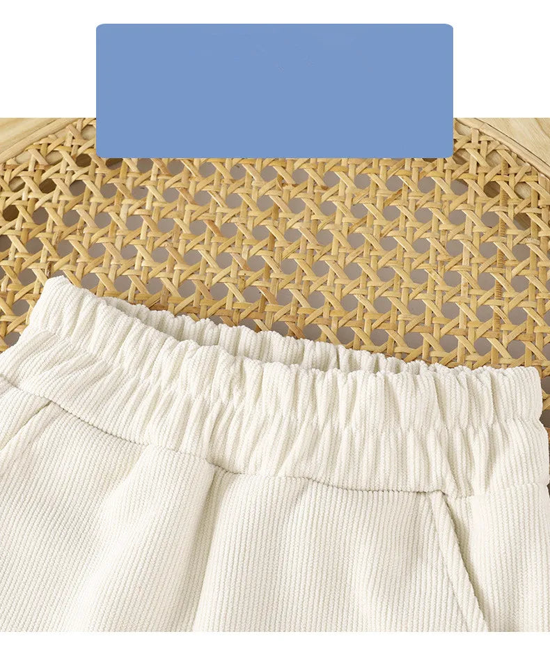 Girls Slim Fit Flared Pants Autumn Winter New Outwear Trendy Korean Version Children Trousers