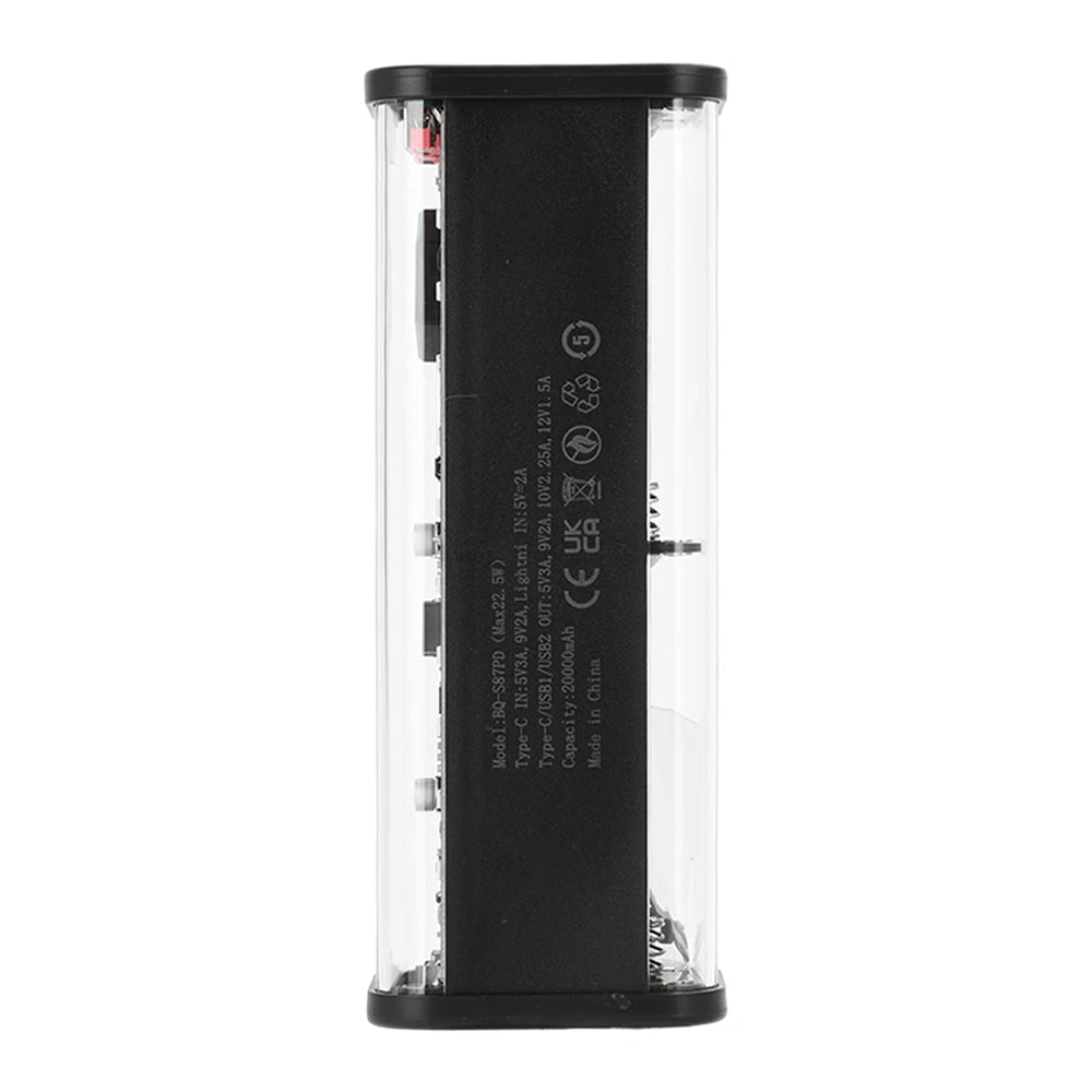 8 Slots 21700 Battery Case DIY Kit Mecha Transparent Quick Charge Flash Charger Battery Case Kit Power Bank Box Type C