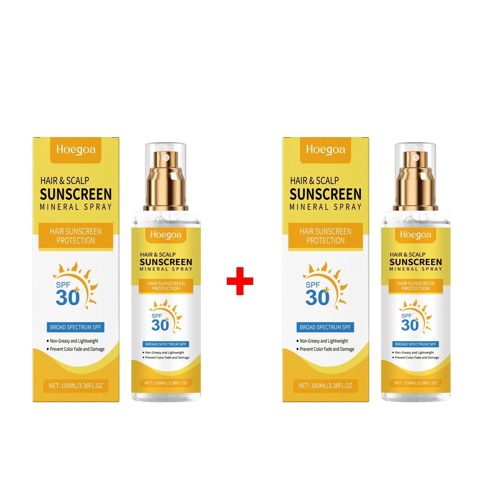 Scalp Hair Sunscreen Spray For Dyed Highlighted Hair UV Protection Prevent Hair Fading Dryness Lightweight Scalp Sunscreen Care