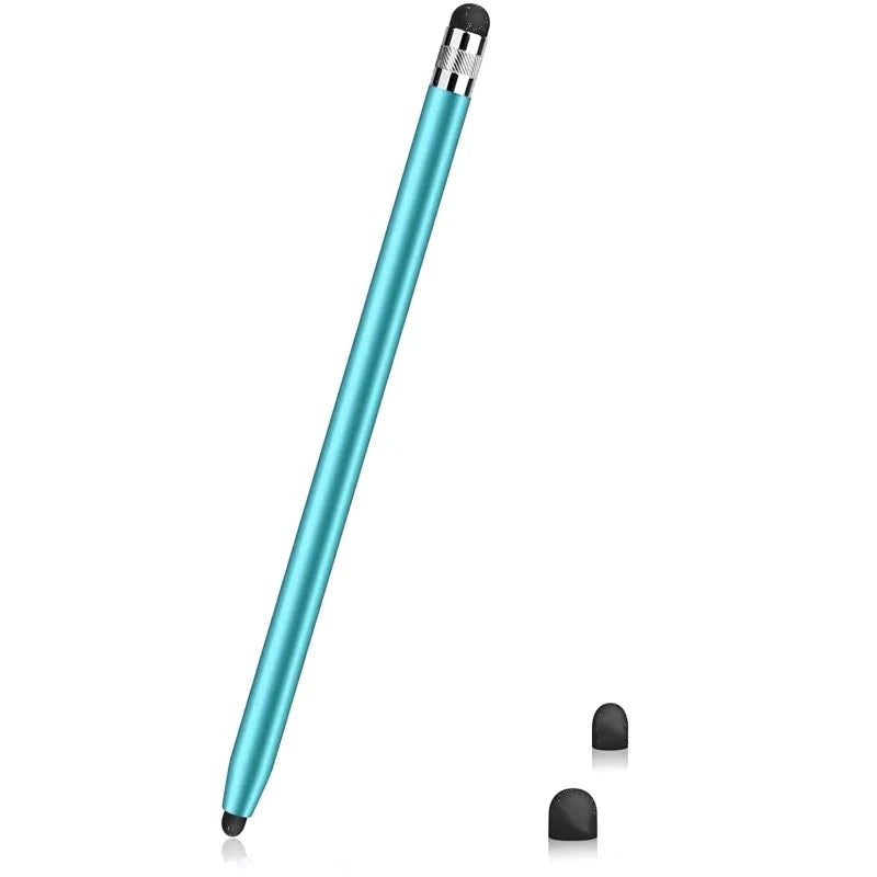 1pc High Quality Universal Pencil Double Silicon Head Touch Capacitive Screen Stylus Caneta Capacitive Pen For Tablet Smartphone