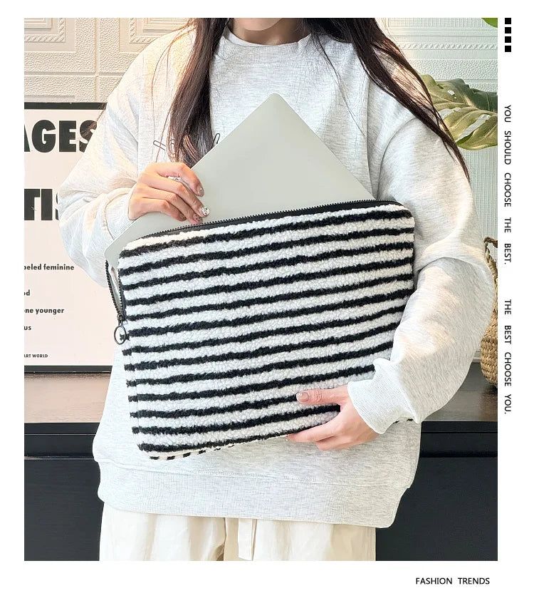 Plush Liner Bag Tablet Laptop Case For Ipad Pro11 Air6 4 510.9 Macbook Air13.3 Pro14 Xiaomi Huawei Samsung15.6 Laptop Sleeve