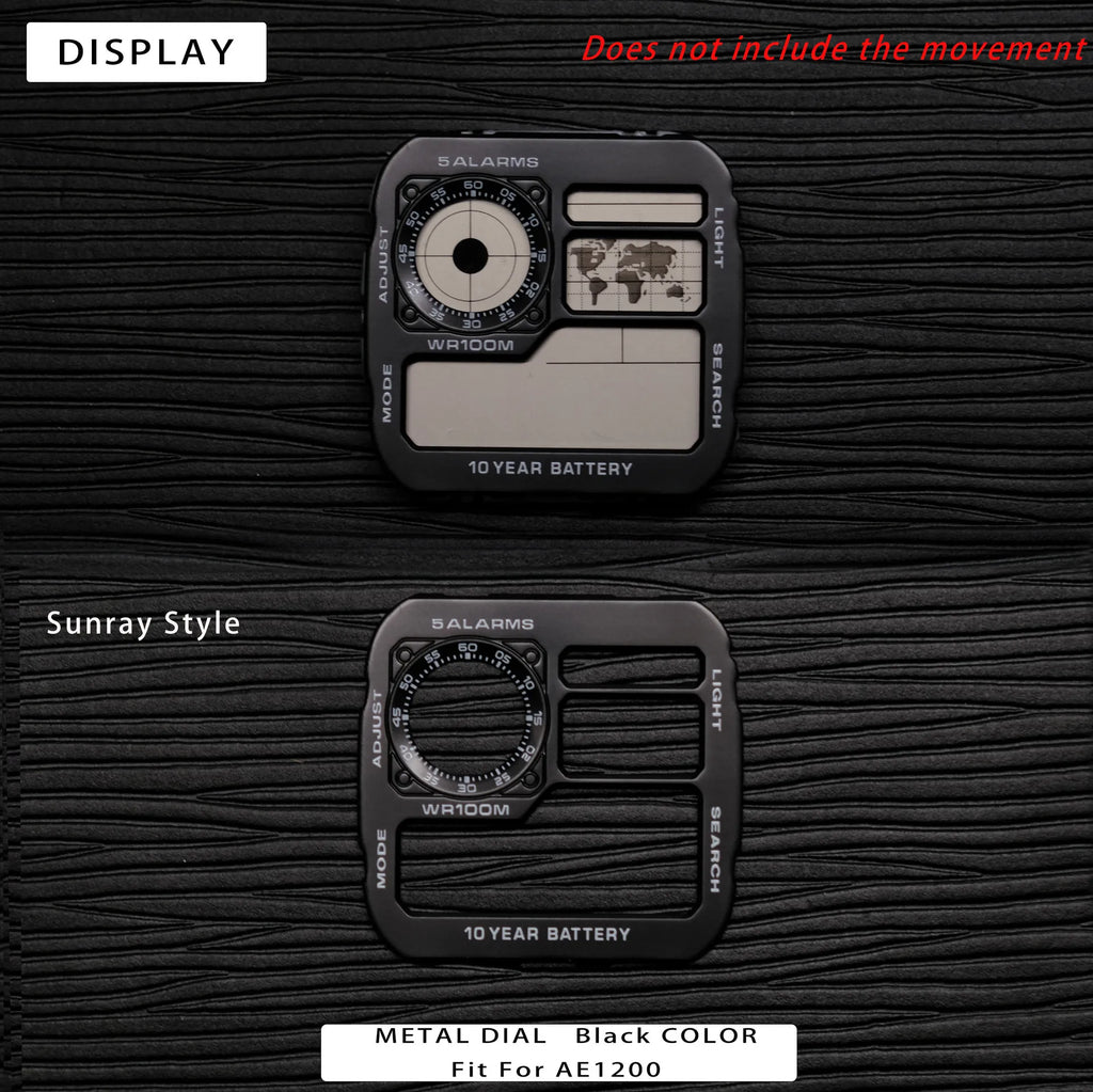 Color Display Film for Casio AE-1200 AE-1300, DIY Screen Modification Overlay Sticker, High-Quality Watch Dial Upgrade Kit