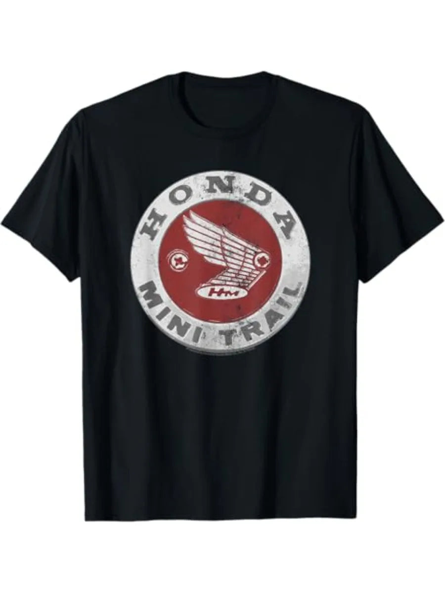 Honda Trendy Hot Items 2026 T Shirt Men Summer Cotton Tees Moto Racing Graphic T Vintage Tops Male Style Clothing Hot Sale