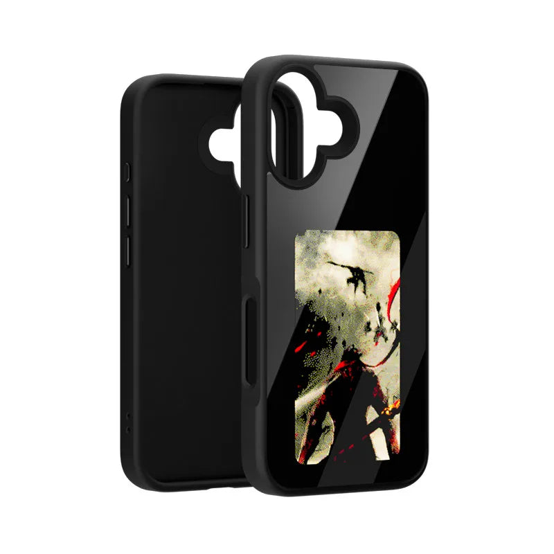 DIY Smart Eink Phone Case for iPhone 16 15 14 13 12 11 Pro Max NFC Ink Screen Phone Full Coverage Comprehensive Protection