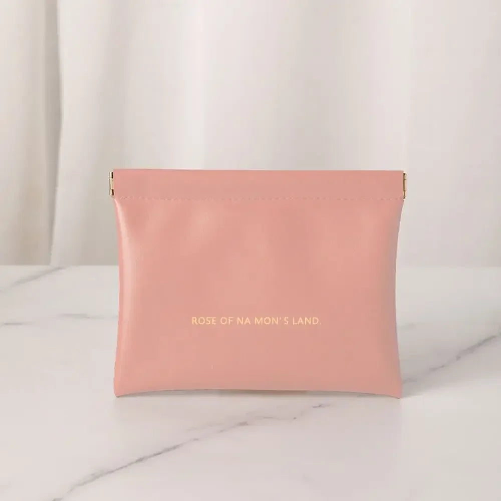 Fashion Simple Lipstick Makeup Bag Portable PU Cosmetic Organizer Pouch Travel Mini Storage Bag for Women Girls
