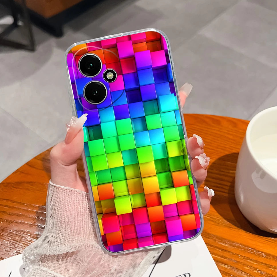 For Honor 400 Pro 5G Case Cute Astronaut Transparent TPU Soft Silicone Phone Back Cover For Honor 400Pro High Quality Funda Capa