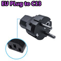 EU Power Cable plug adapter EU PLug to IEC320 C5 Clover Leaf adapter plug CEE 7/16 to C5 CEE 7/7 EURO SCHUKO to -IEC5