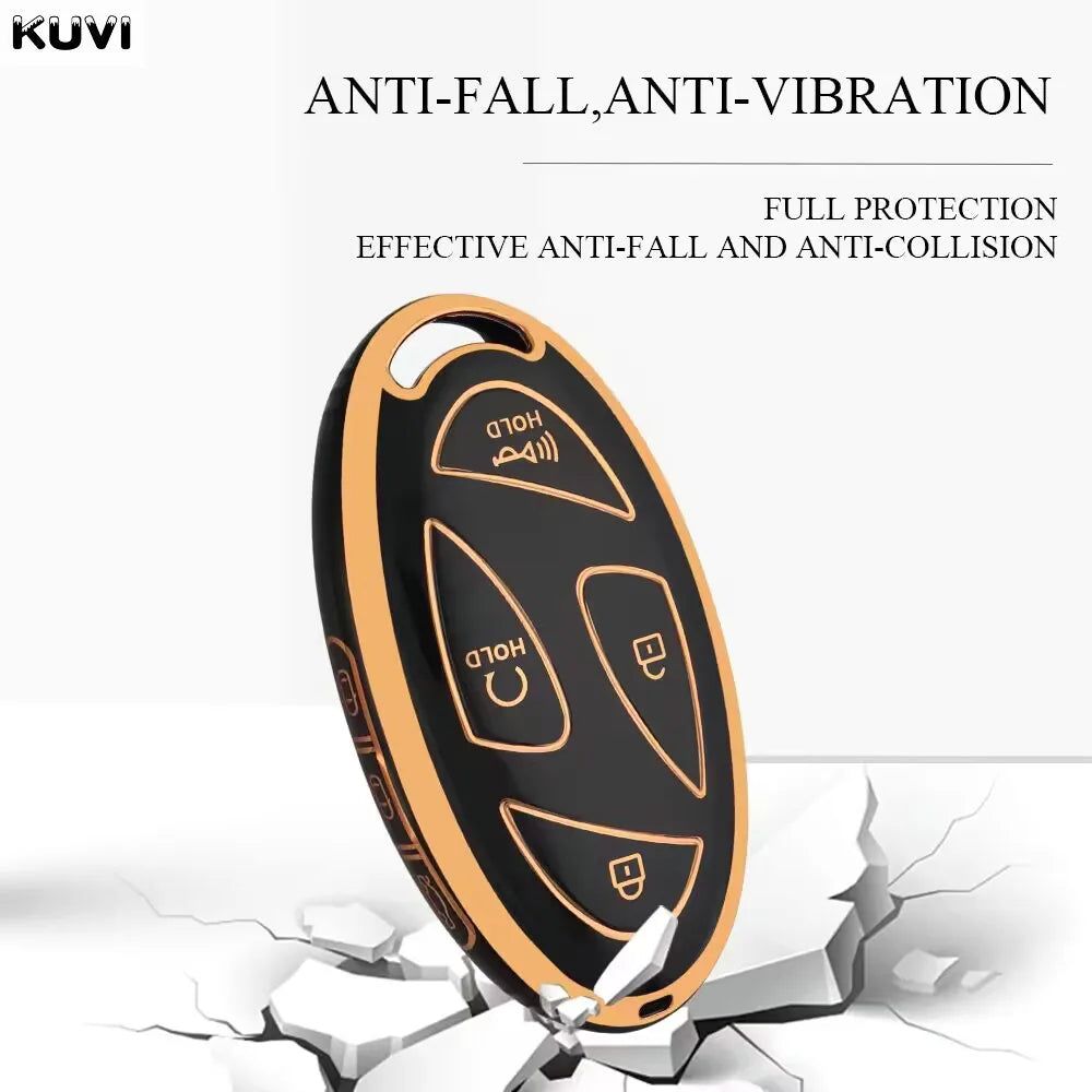 Fashion TPU 5 7 Buttons Car Key Case Cover Shell For Xiandai IONIQ 6 New Grand Prix GN7 Kona Protector Fob Bag Accessories