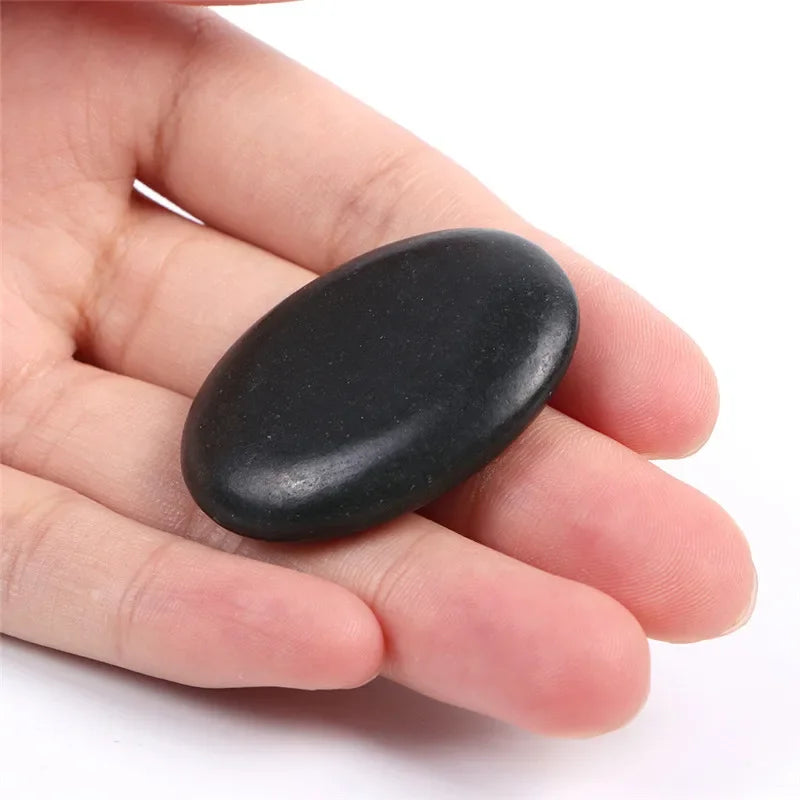7Pcs Beauty Stones Massage Spa Rock Basalt Stone Lava Natural Energy Massage Stone Hot Sale Healthy Beauty Tool