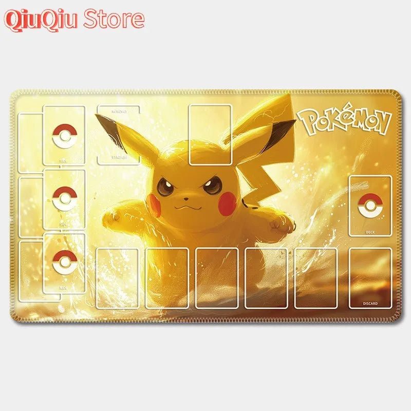 PTCG Pokemon Iono Rosa Eevee Snorlax Animation Characters Single Table Mat Battle Pad Classics Anime Collection Cards Toy Gift
