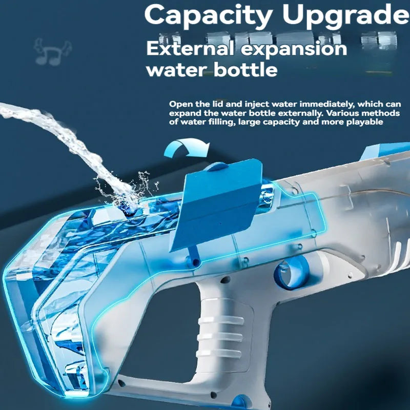 Summer High Pressure Electric Water Gun, Automatic Water For Outdoor Pool, Multiple People Fighting Games Water Toys