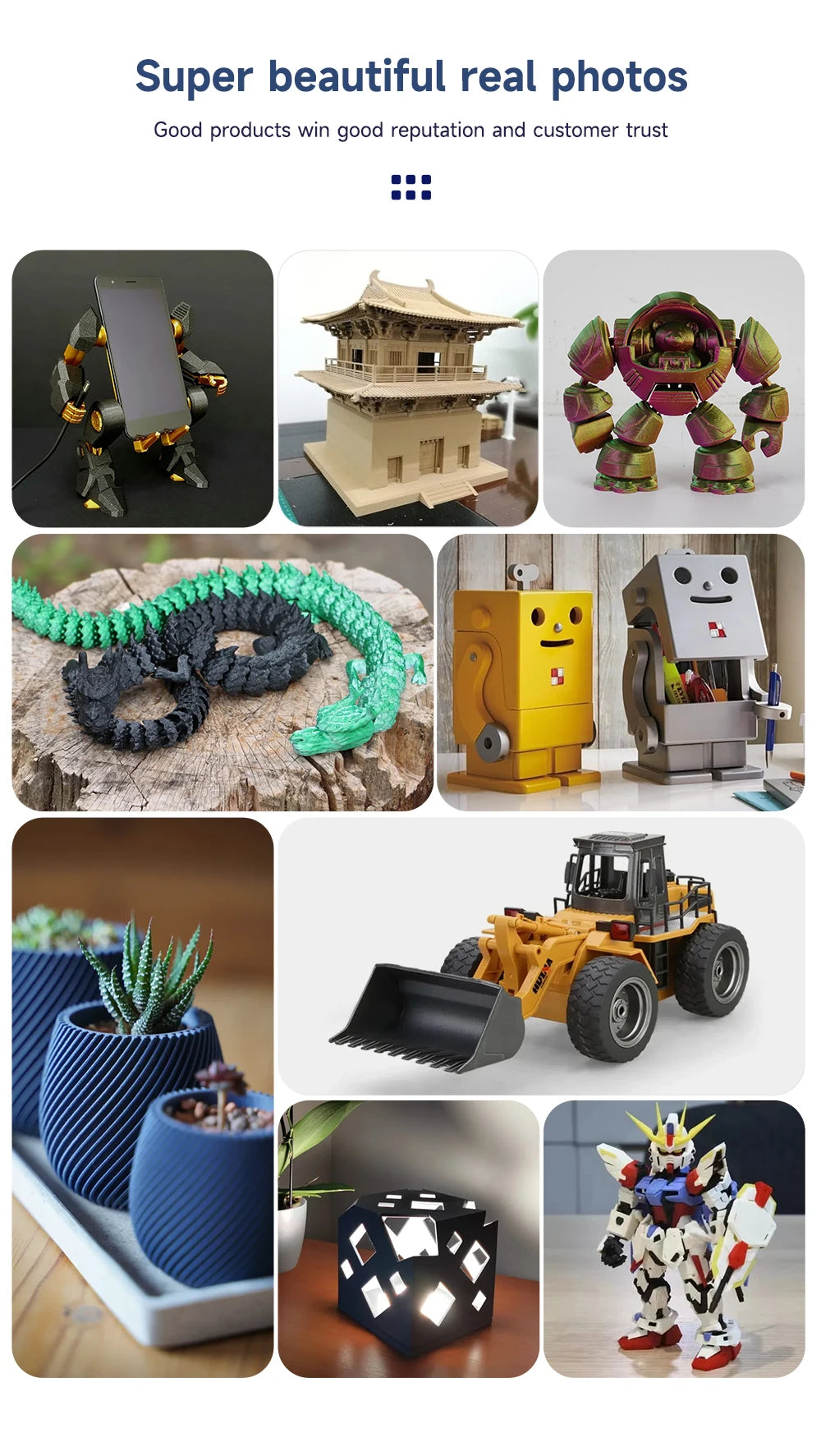 5kg/set PLA/PETG/TPU Filament 1.75MM 3d Printer Filament Materials 100% No Bubble Plastic Printing Materials for 3d Pen