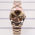Fenya 36mm 40mm Men Watch Case Pvd Rose Gold Bracelet Sapphire For Explorer Seiko NH35 NH36 4R36 8215 Movement 28.5mm Dial 10ATM