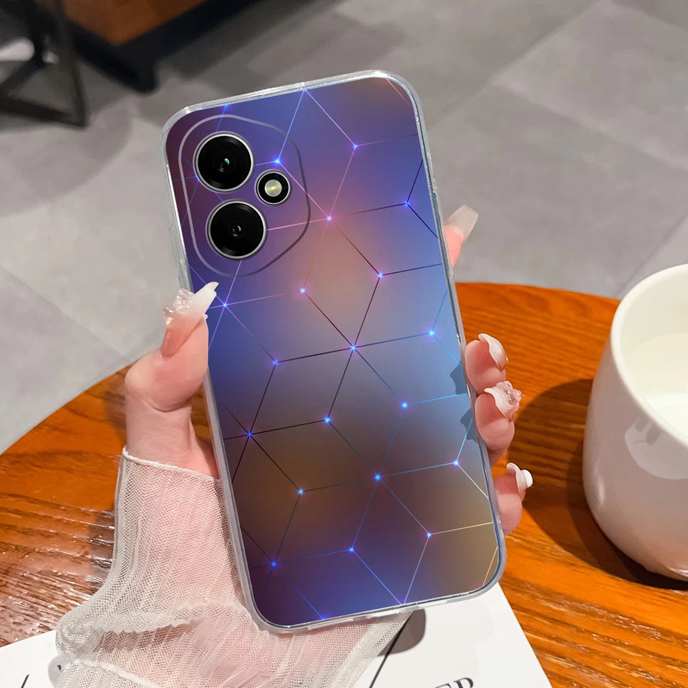 For Honor 400 Pro 5G Case Cute Astronaut Transparent TPU Soft Silicone Phone Back Cover For Honor 400Pro High Quality Funda Capa