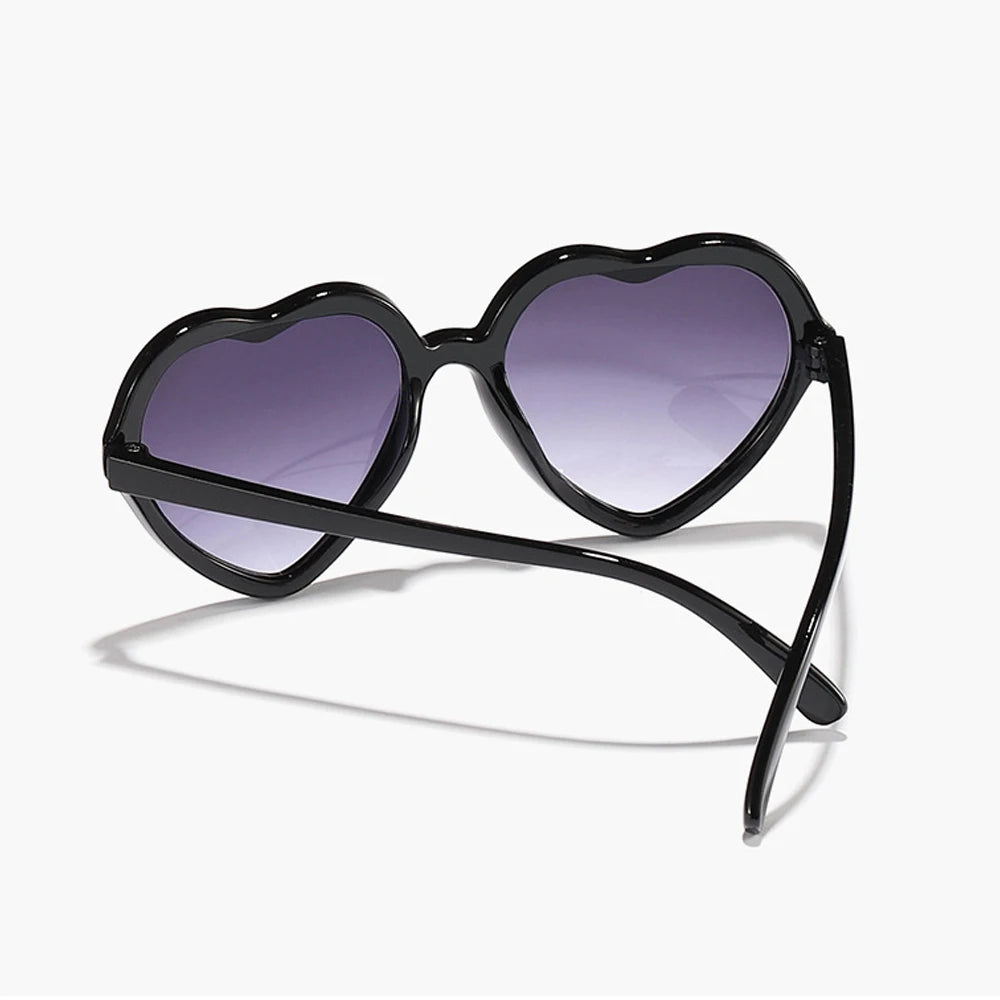 Stylish Kids Heart Sunglasses Large Frame Cute Eyewear For Boys Girls Baby Toddler 0-12 Years UV400 Protection Outdoor Shades