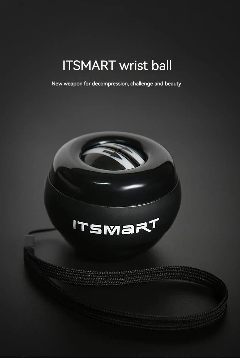 LED Wrist Ball Centrifuge Gyro Wrist Press Automatic Start Range Gyro Ball Arm Hand Muscle Strength Forearm Trainer Fitness Equi