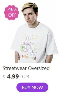 Harajuku Oversized Streetwear Men's Tshirt Growing Up Graphic Print Y2k Short Sleeve Top Tee Hip Hop Korean Cotton Goth Clothing
