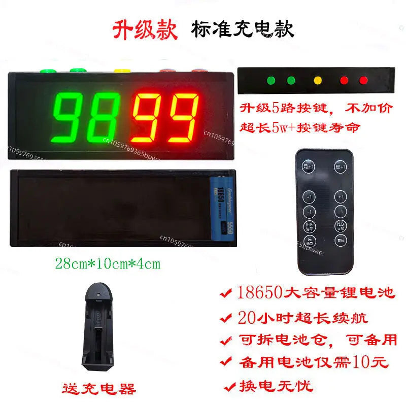 Basketball Game Electronic  Led Flip Scoreboard Scoreboard Timer Football Table Tennis Billiards Score