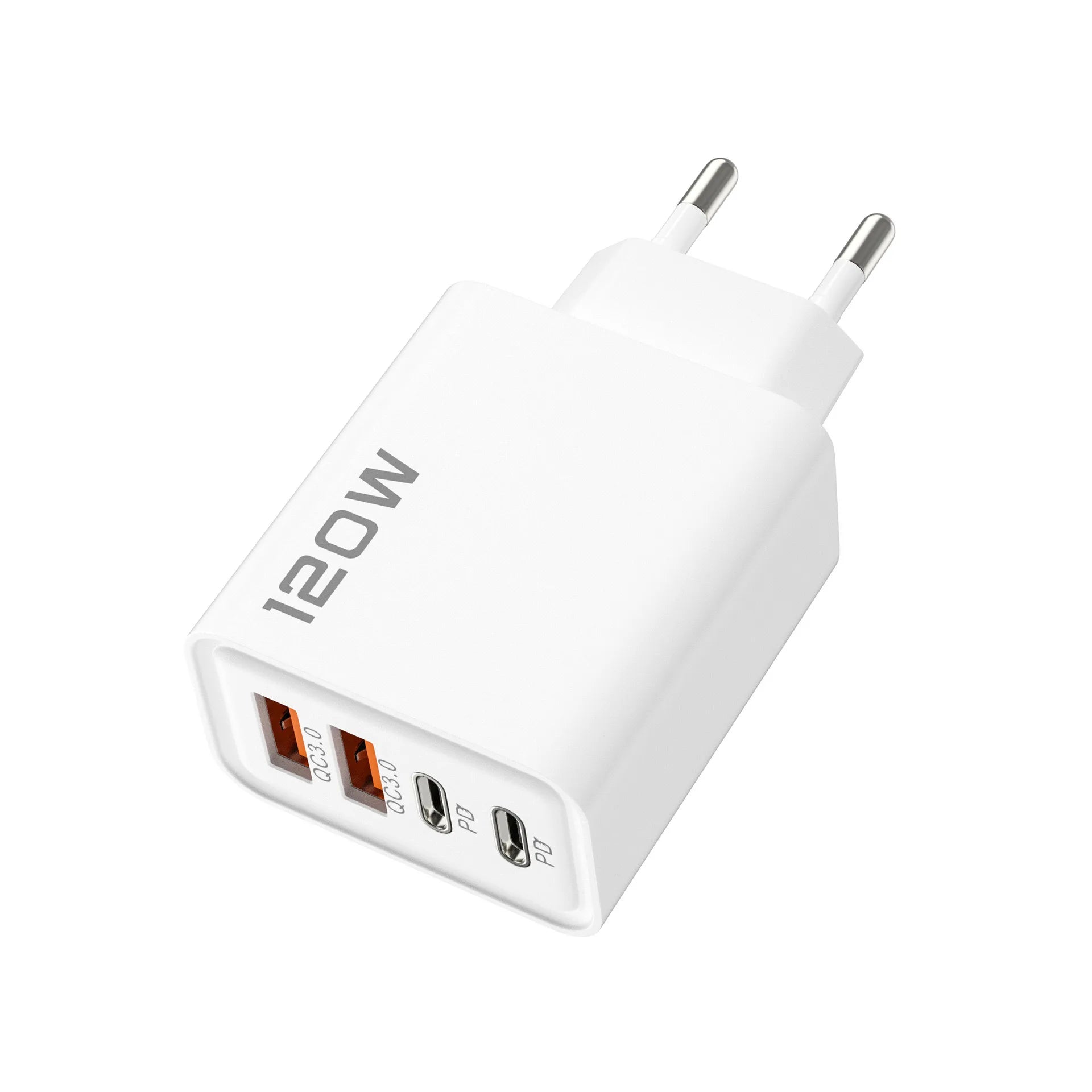 4 Port USB C PD Charger Total 120W Fast Charger Type C Quick Charge 3.0 USB Charger Adapter For iPhone Samsung Xiaomi Phone Plug