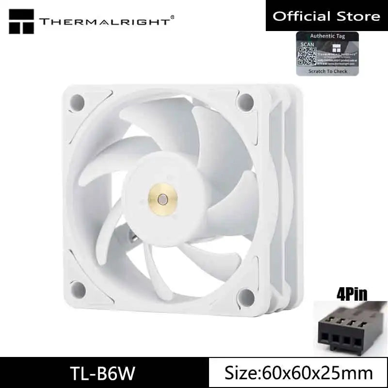 Thermalright TL-B6b chassis cooling fan, 60x60x25mm/3200rpm low noise and high-performance computer fan