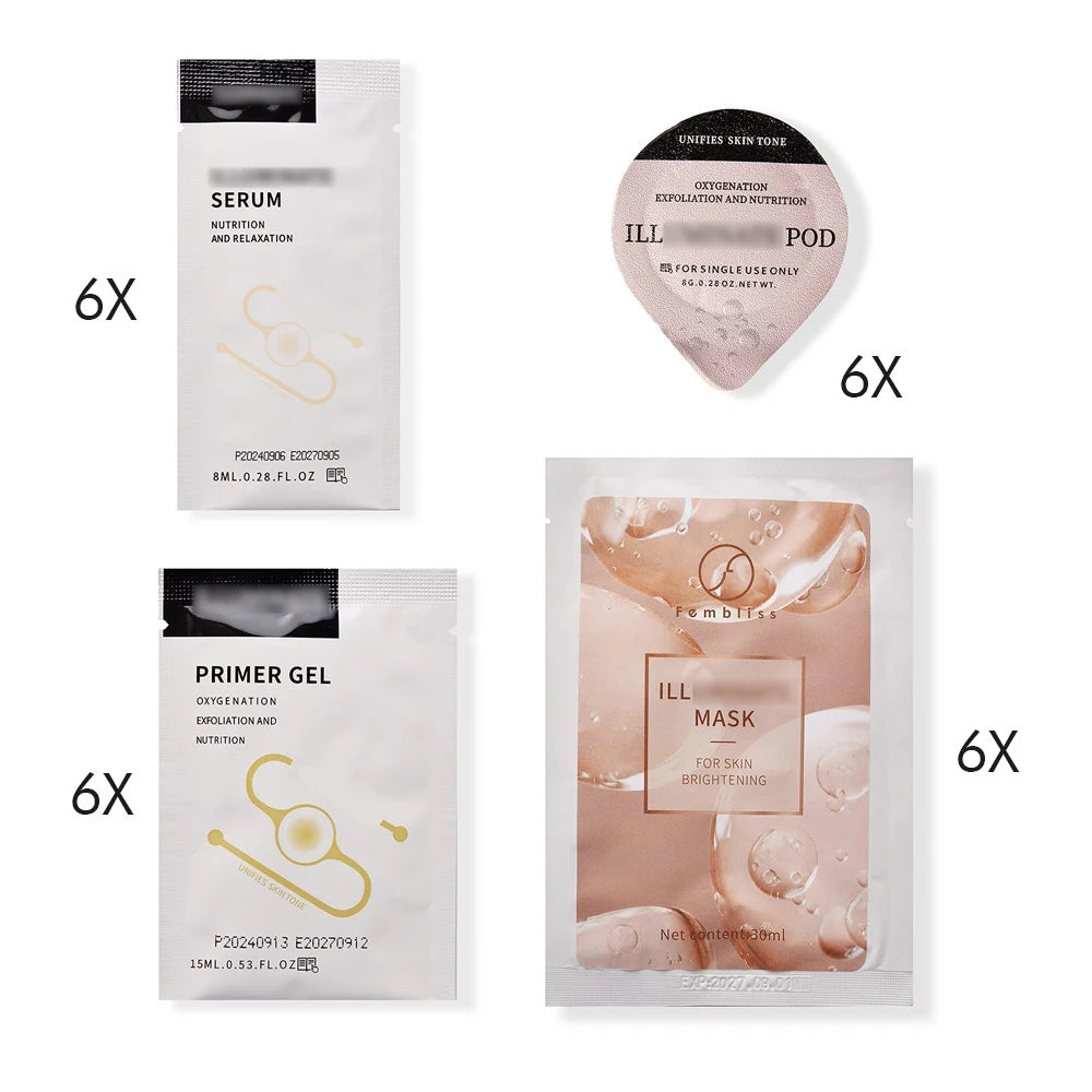 3.0 Glam Revive Hydrate Detox kit Pods Serum For Oxygen Bubble Pen Aqua Facial Machine Skincare CO2 Serum Capsule Gels Facial SP