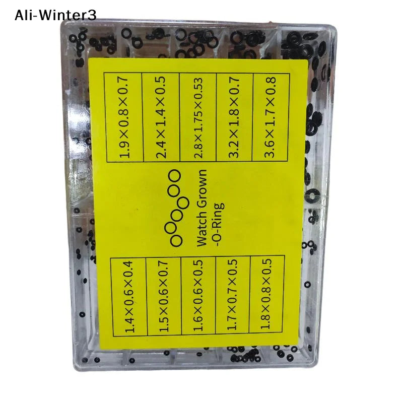 (YY)1 Box New Mini Rubber Washer O-Ring Watch Waterproof Watches Seals Watch Crown Gaskets Watch Repair Tools Watchmaker Tool