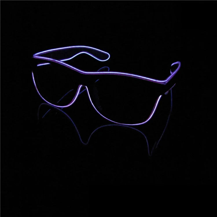 Led Glasses Neon Party Flashing Glasses Novelty Gift EL Wire Glowing Gafas Luminous Bril  Glow Sunglasses Bright Light Supplies