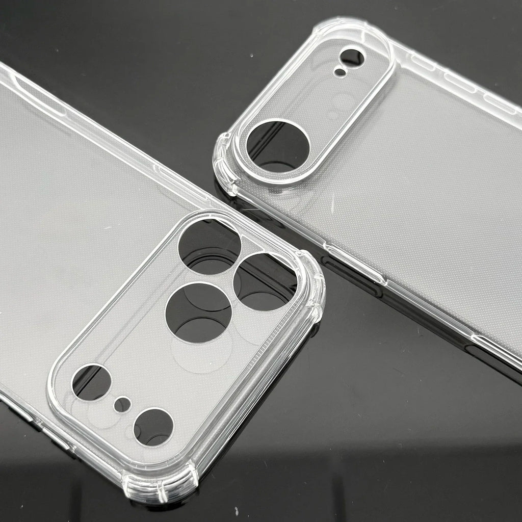 Clear Phone Case for iPhone 17/17 Air/17 Pro/17 ProMax Shockproof  Airbags Corner Anti Fall Bumper Protector Transparent Cover