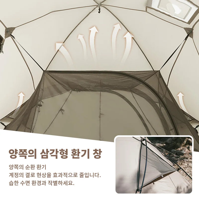 Naturehike Tent 2 Person Outdoor Camping Shelter Ultralight Hiking Awning Tent One Room One Hall Rainproof Sunscreen Travel Tent