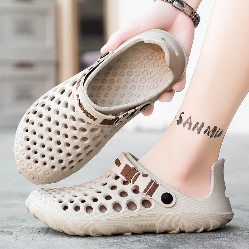 Mens Summer Sandals Comfortable Soft Slippers Breathable Lightweight Outdoor Casual Shoes for Men