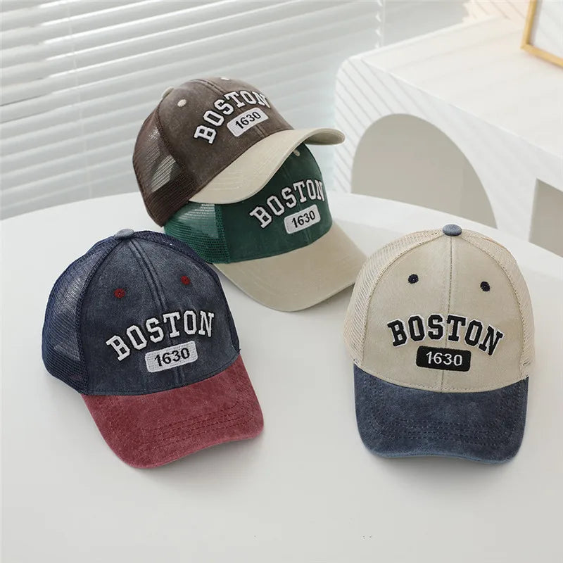 New Summer Baby Baseball Caps Fashion Outdoor Adjustable Sport Hats Sunscreen Hat Kids Boys Girls Mesh Cap