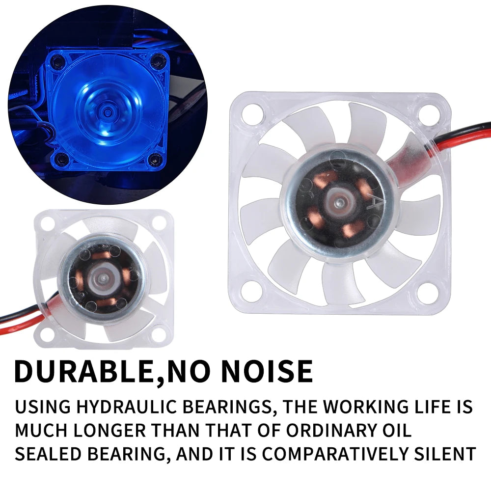 LED 4010/3010/2510 12V/24V FAN RGB High Cooling Performance 3D Printer Fan for Prusa Emder Voron Vzbot