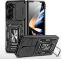 Case For Samsung Galaxy Z Fold 7 5G Z Fold 6 Military Grade Shockproof Heavy Duty Protective Armor Magnetic Kickstand Ring Cover