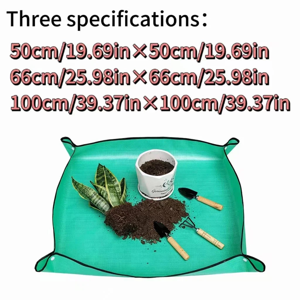 Gardening Mat  Square Plant Pad Waterproof for Transplanting Flower Pots Potting Mat Foldable Garden Repotting Anti-dirty Tarp