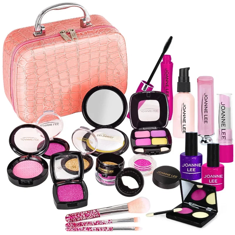 Children's Simulation Makeup Toys Girls Educational GIfts Lipstick Nail Polish Cosmetic Toy Set Kids Pretend Play Fashion Toys